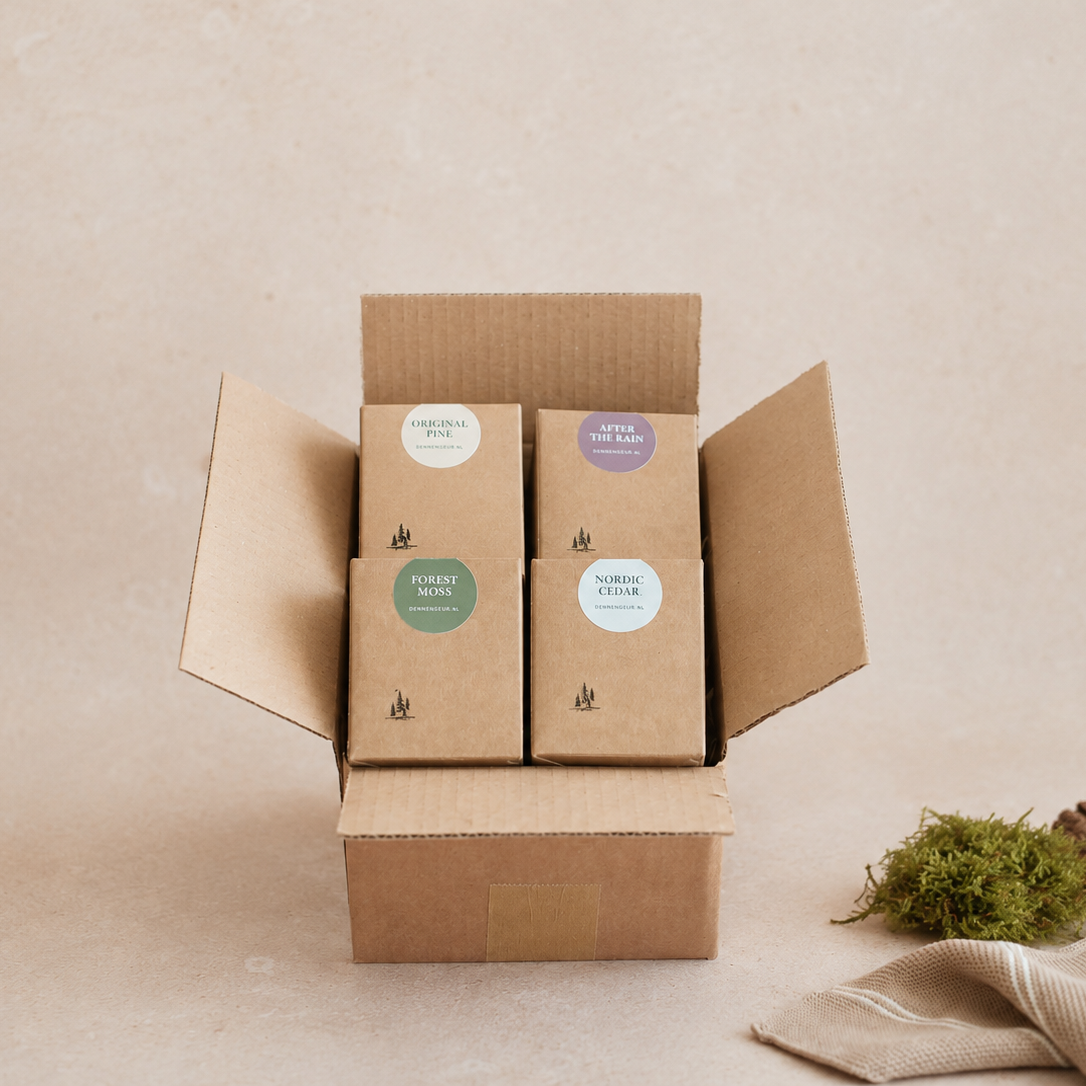 The Forest Collection – complete set van 4 bosgeurkaarsen