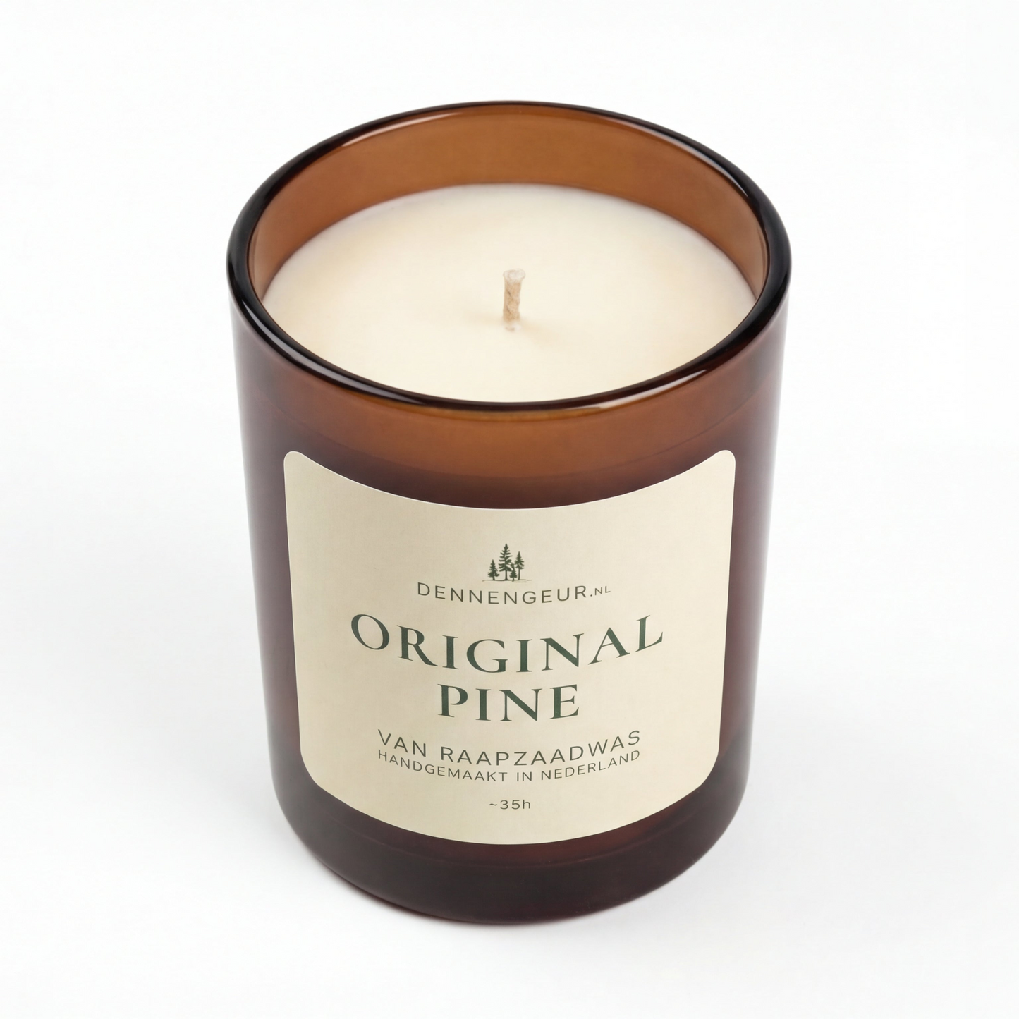 dennen kaars in glas