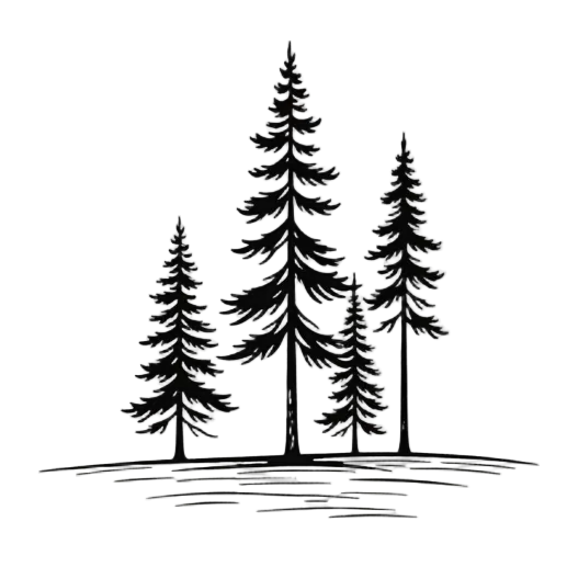 een iets mooier dennenbosje en wat minimalistischer